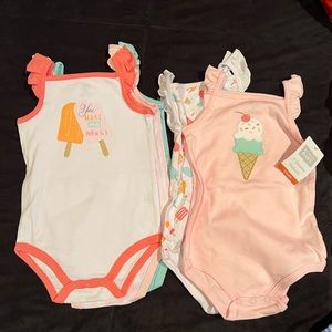 Set of 5 onesies and matching tutu